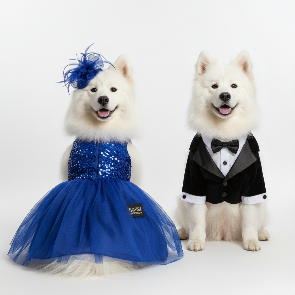 Dog in Formal Outfit
