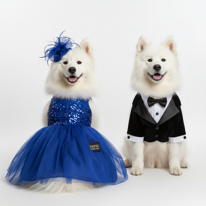 Dog in Formal Outfit